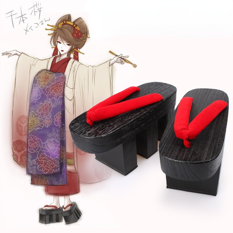 Geta Wooden Sandal - Zoccolo GETA giapponese in legno da
