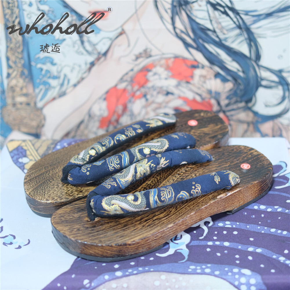 Geta Wooden Sandal - Pantofole zoccoli in legno da uomo