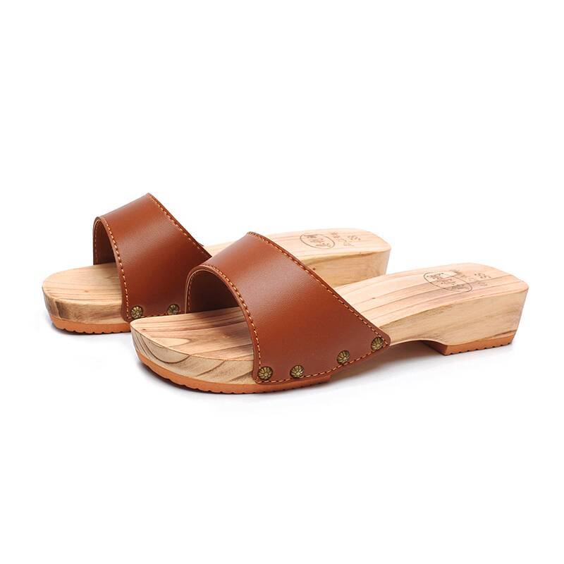 Geta Wooden Sandal - Pantofole da donna in legno Estate